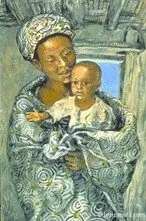 Afrika-viering St Josephkerk Zeist Madonna met kind