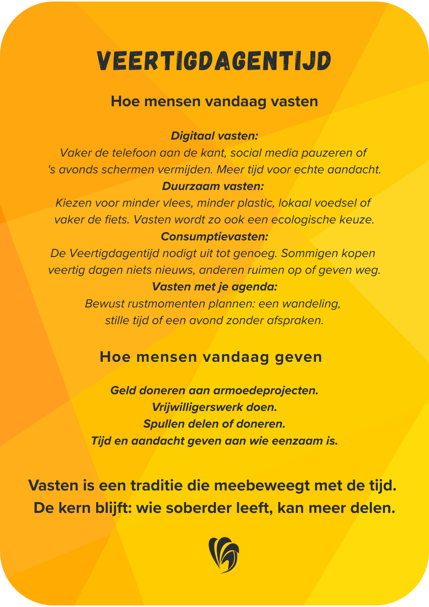 40 dagen hoe mensen vandaag vasten