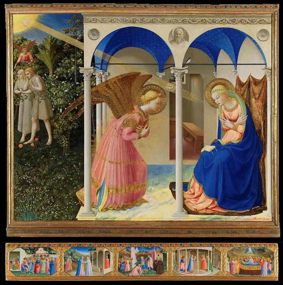 Annunciatie van Fra Angelico Annunciatie van Fra Angelico