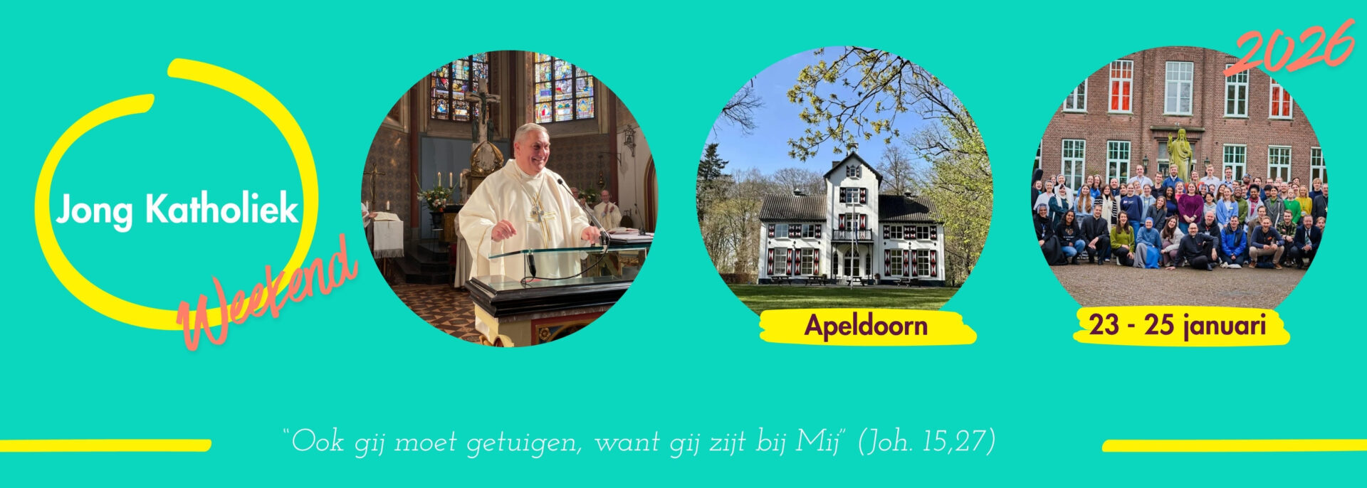 Eerste Jong Katholiek weekend banner