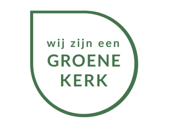 Groene kerk logo witte achtergrond
