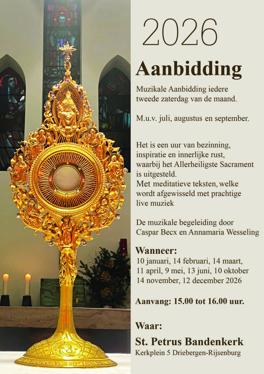 Muzikale Aanbidden Petrus Bandenkerk