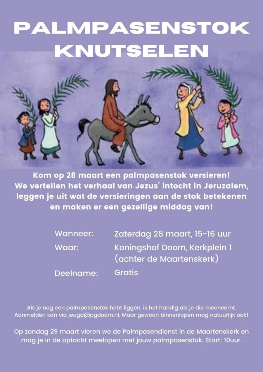 Palmpaasstok Doorn 2026