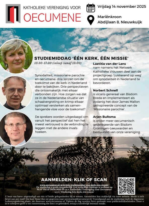 Poster studiemiddag Een kerk een missie Poster studiemiddag Een kerk een missie