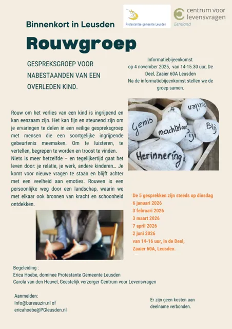 Rouwgroep in Leusden