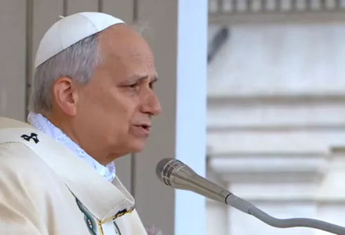 paus Leo XVI inauguratie preek foto rkkerk